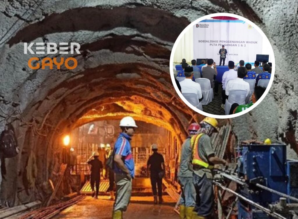 Sumber photo Detik saat mengunjungi terowongan Plta